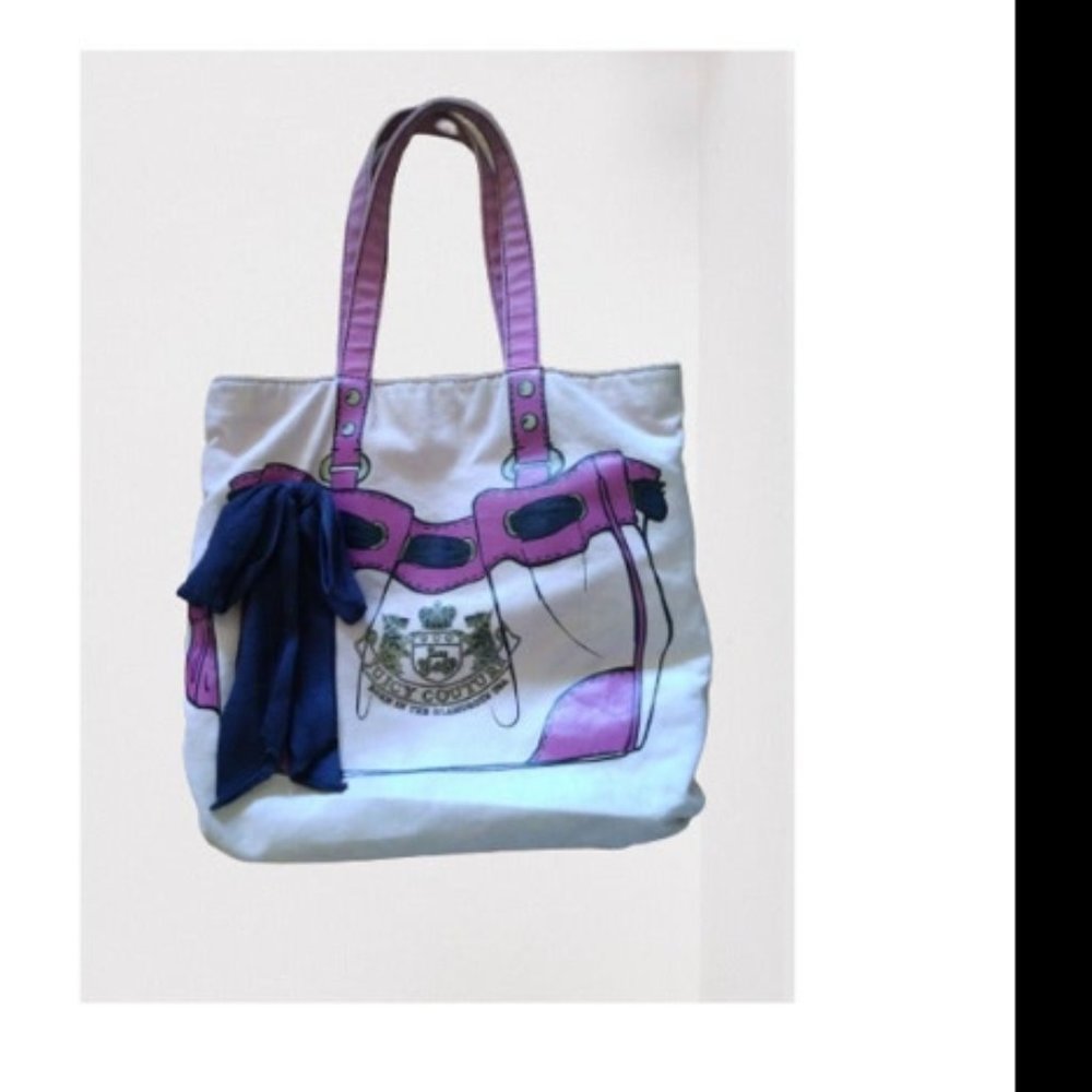 Juicy Couture Trompe L'oeil Canvas Tote